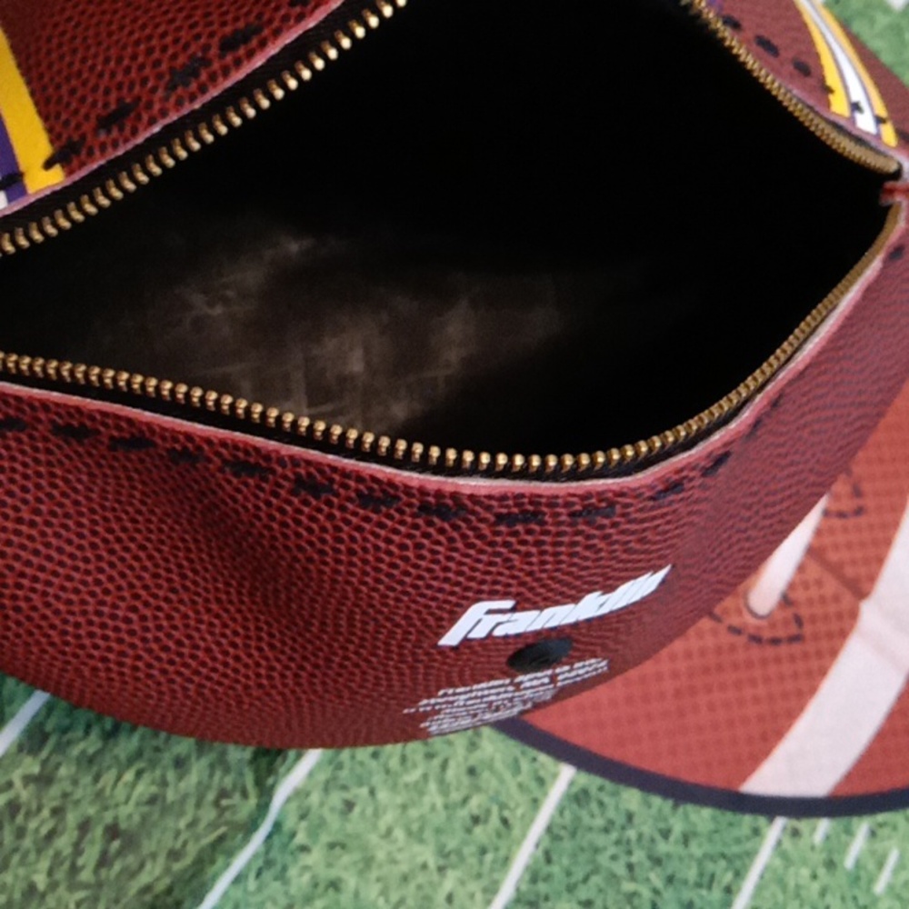 LIMITED EDITION HANDMADE Football Purse NCAA COLLEGE (LSU TIGERS) 🏈 - Picture 15 of 17